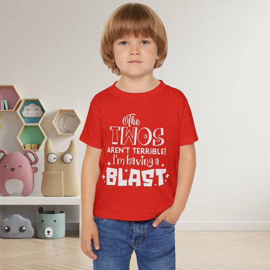 The Twos Aren't Terrible I'm Having A Blast Heavy Cotton™ Toddler T-shirt