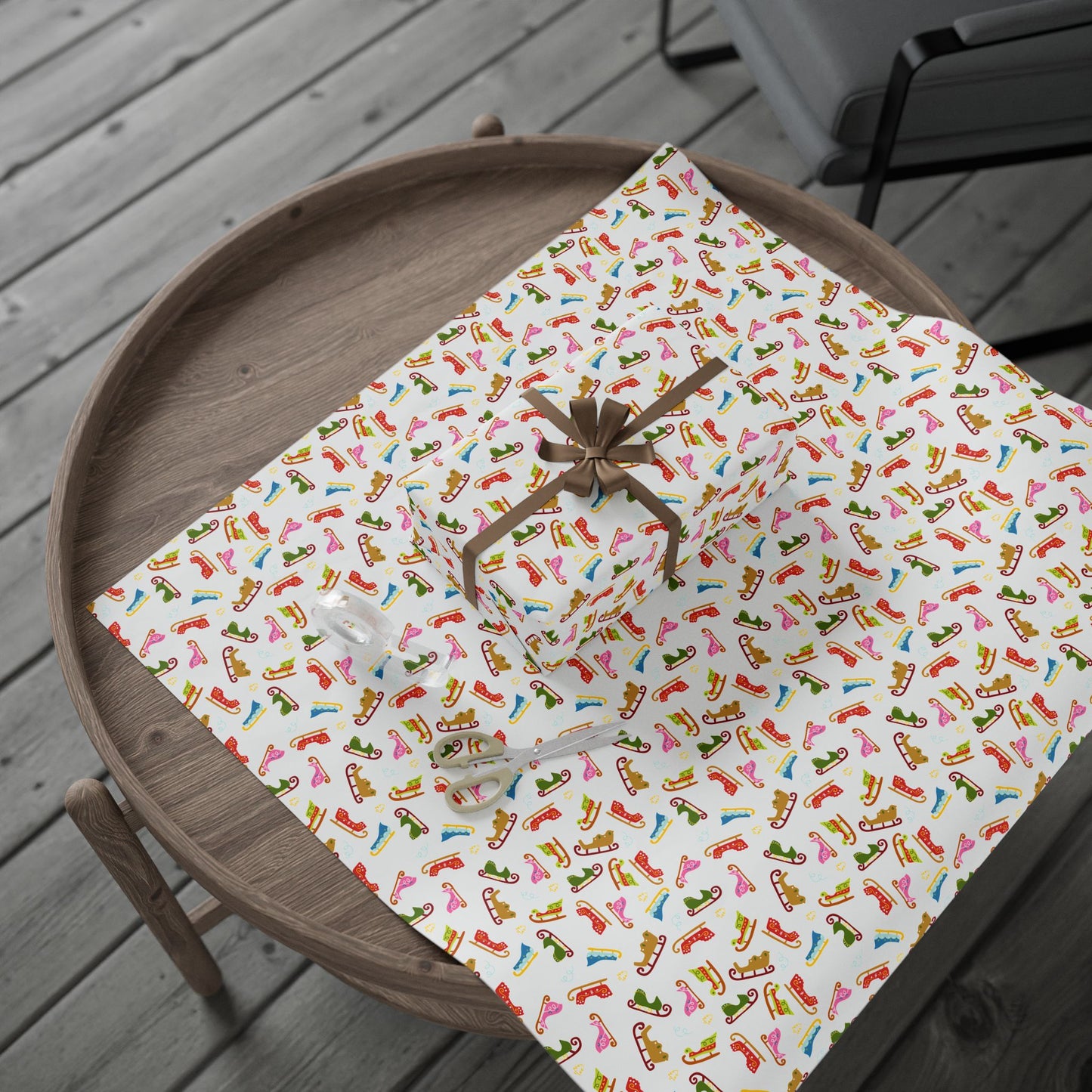 Sleigh Ride Spectacle Wrapping Paper