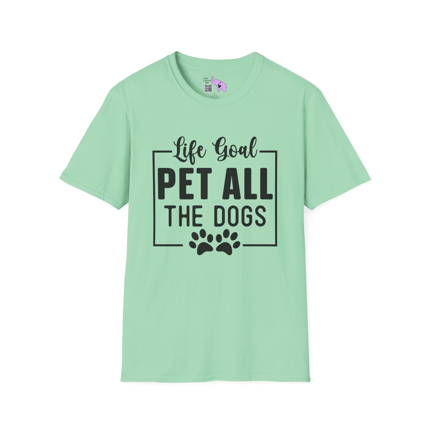 Life Goal Pet All The Dogs Adult T-shirt