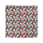 Winter Poinsettia Garden Microfiber Duvet Cover