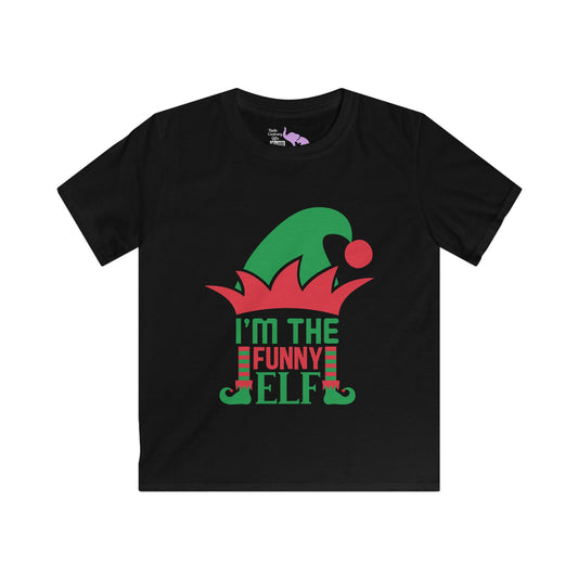 I'm The Funny Elf Youth Softstyle Tee