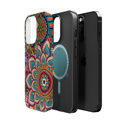 Colorful Mandala MagSafe® Compatible Tough Case for iPhone