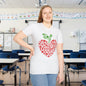 Teacher Apple Heart Adult T-shirt
