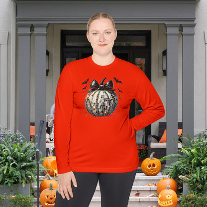 Disco Silver Pumpkin Adult Long Sleeve Tee