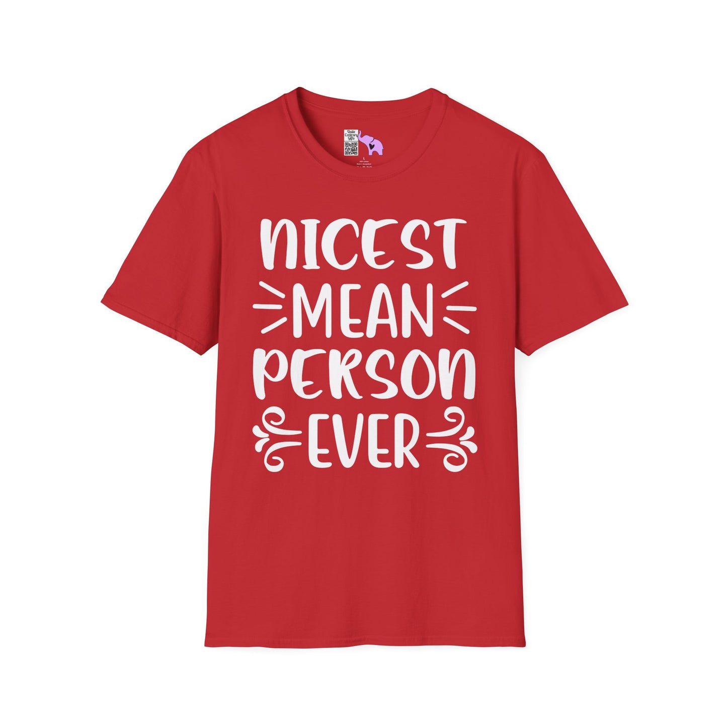 Nicest Mean Person Ever Adult T-shirt