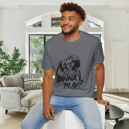 Chucky Wanna Play? Adult T-shirt