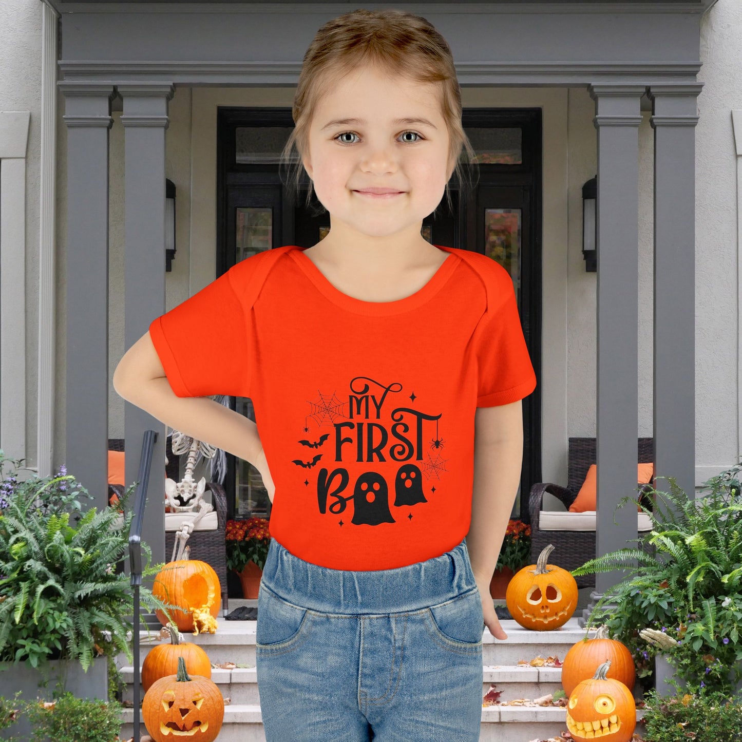 My First Boo Infant Baby Rib Bodysuit