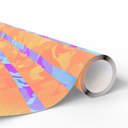 Split Spectrum Camo Wrapping Paper