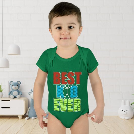 Best Kid Ever (Colorful) Infant Baby Rib Bodysuit