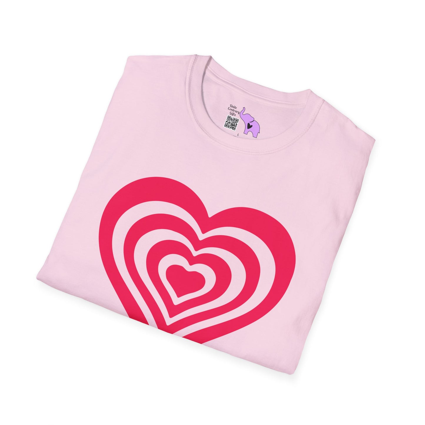 Layered Hearts Adult T-shirt