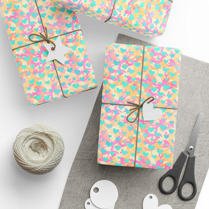Sweetheart Camo Wrapping Paper