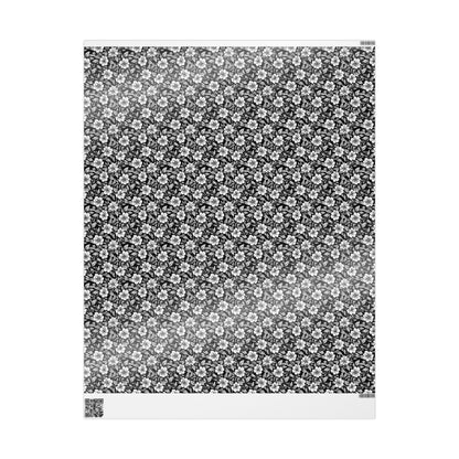 Monochrome Paradise Bloom Gift Wrap for All Occasions
