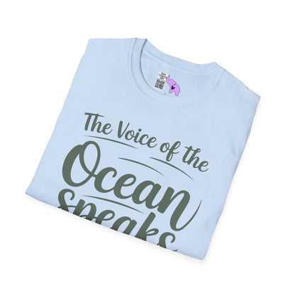 The Voice of the Ocean Speaks to the Soul Adult T-shirt
