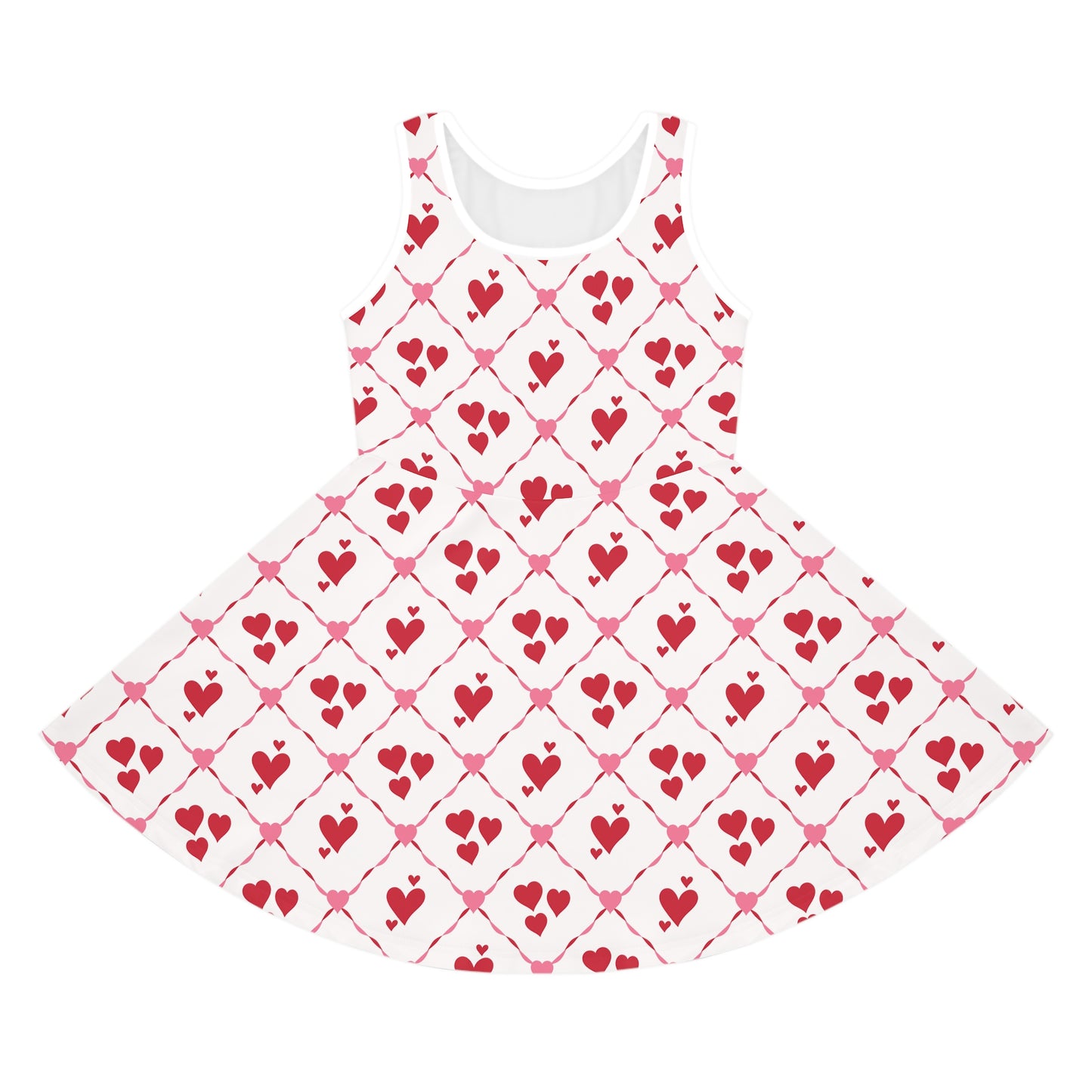 Cupid’s Lattice Girls' Sleeveless Sundress