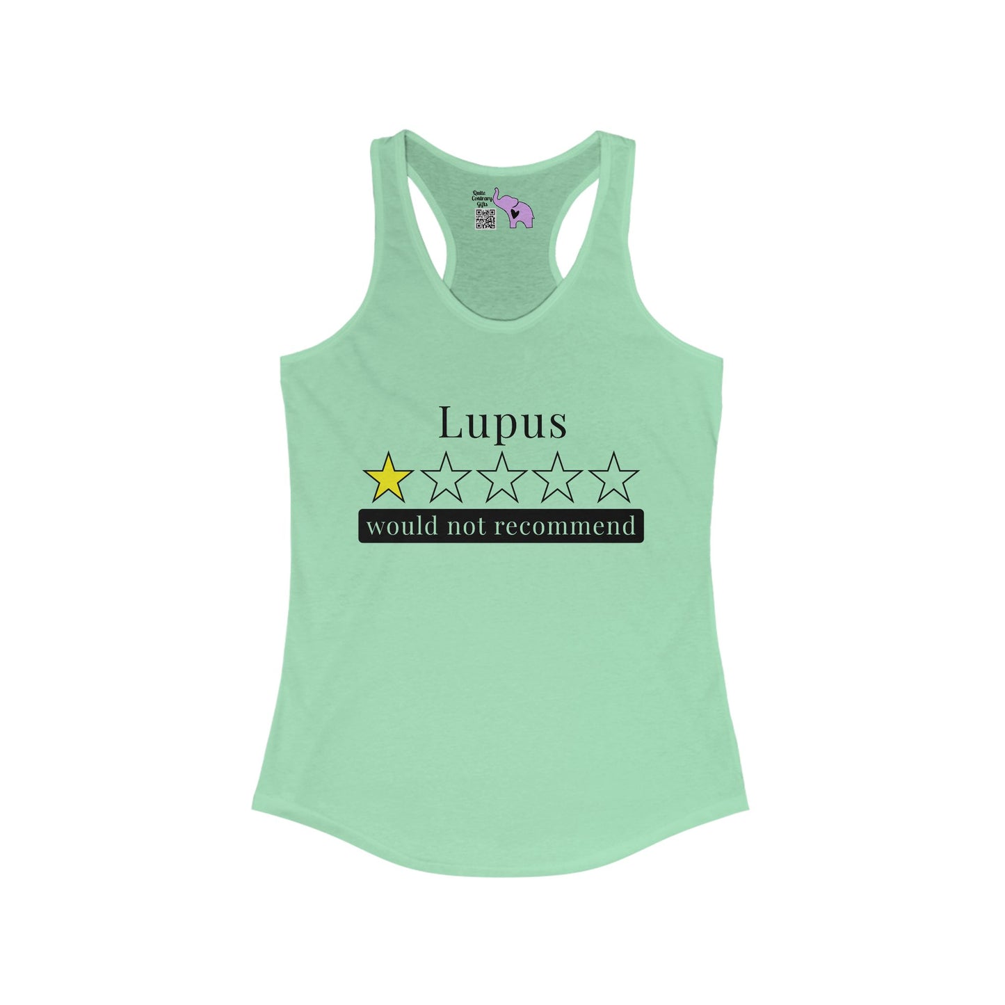 Lupus 1 Star Would Not Recommend Women's Ideal Racerback Tank