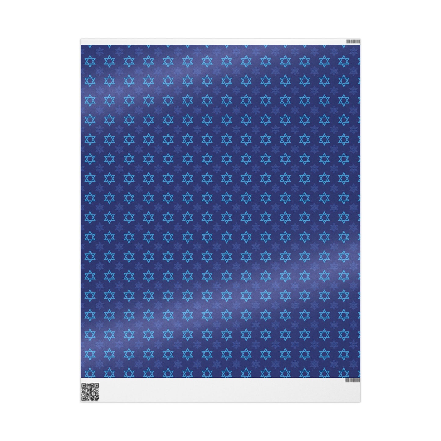 Star of David 3 Hanukkah Wrapping Paper