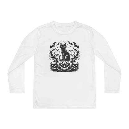 Whiskers at Witching Hour Youth Long Sleeve Tee