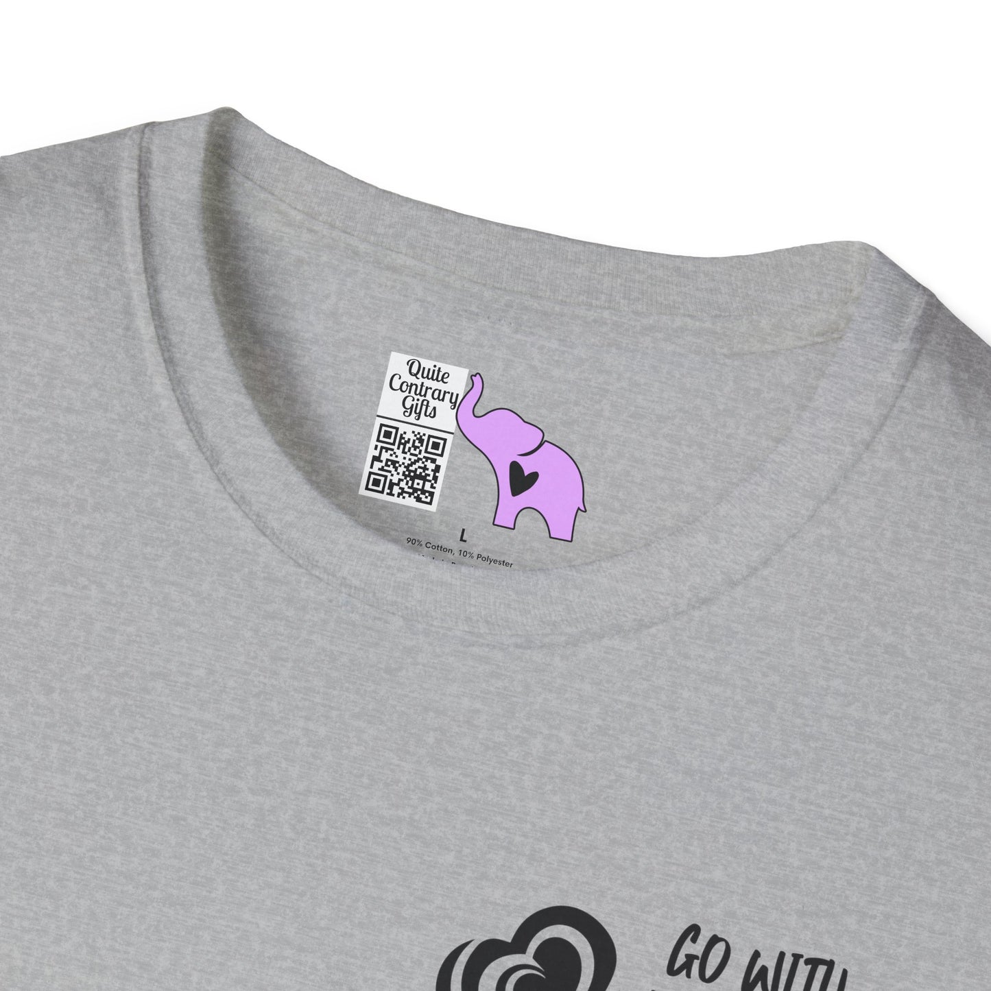 "Go With Purpose In Heart" Hinckley Quote Adult T-shirt