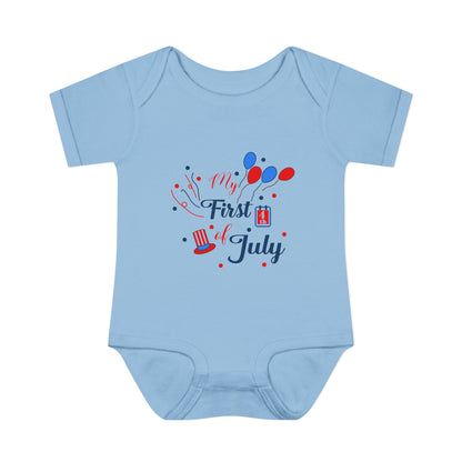 My First 4th of July 2 Baby Rib Bodysuit