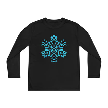 Large Snowflake Youth Long Sleeve Tee