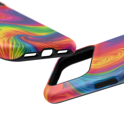 Tie Dye Color Swirl MagSafe® Compatible Tough Case for iPhone