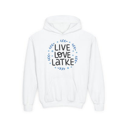 Hanukkah Live Love Latke Youth Hoodie