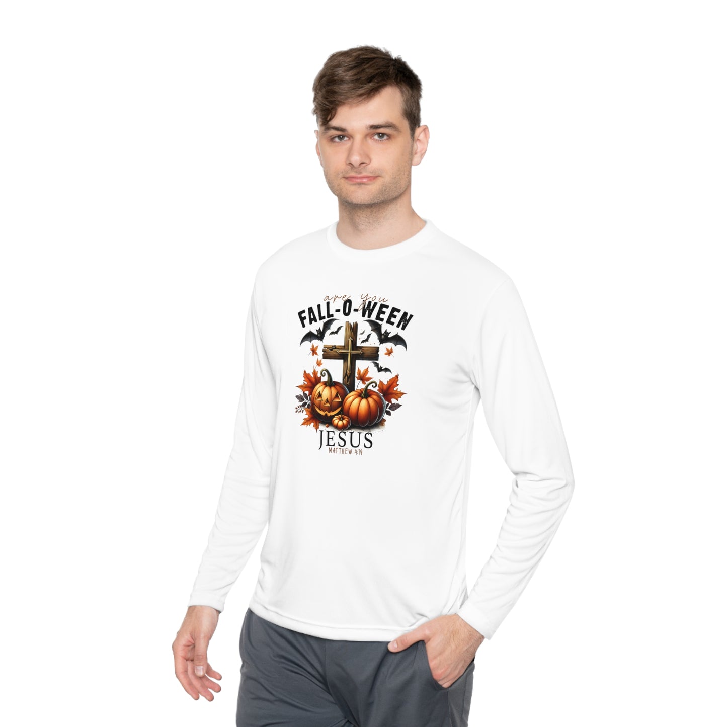 Are You Fall-O-Ween Jesus Lightweight Long Sleeve Tee