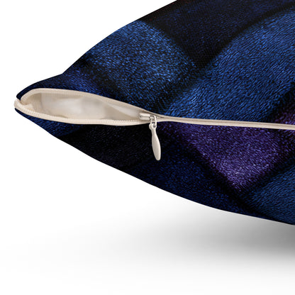 Velvet Angles Print Throw Pillow