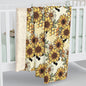 Honeycombs & Sunflowers Sherpa Fleece Blanket
