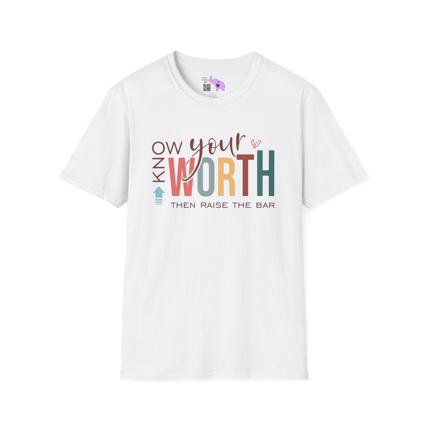 Know Your Worth Then Raise The Bar Adult T-shirt