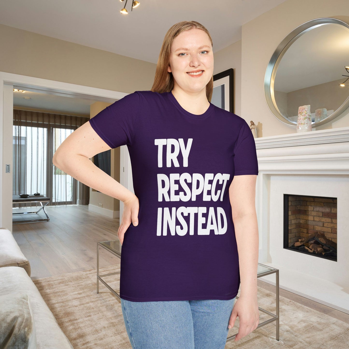 Try Respect Instead Adult T-shirt