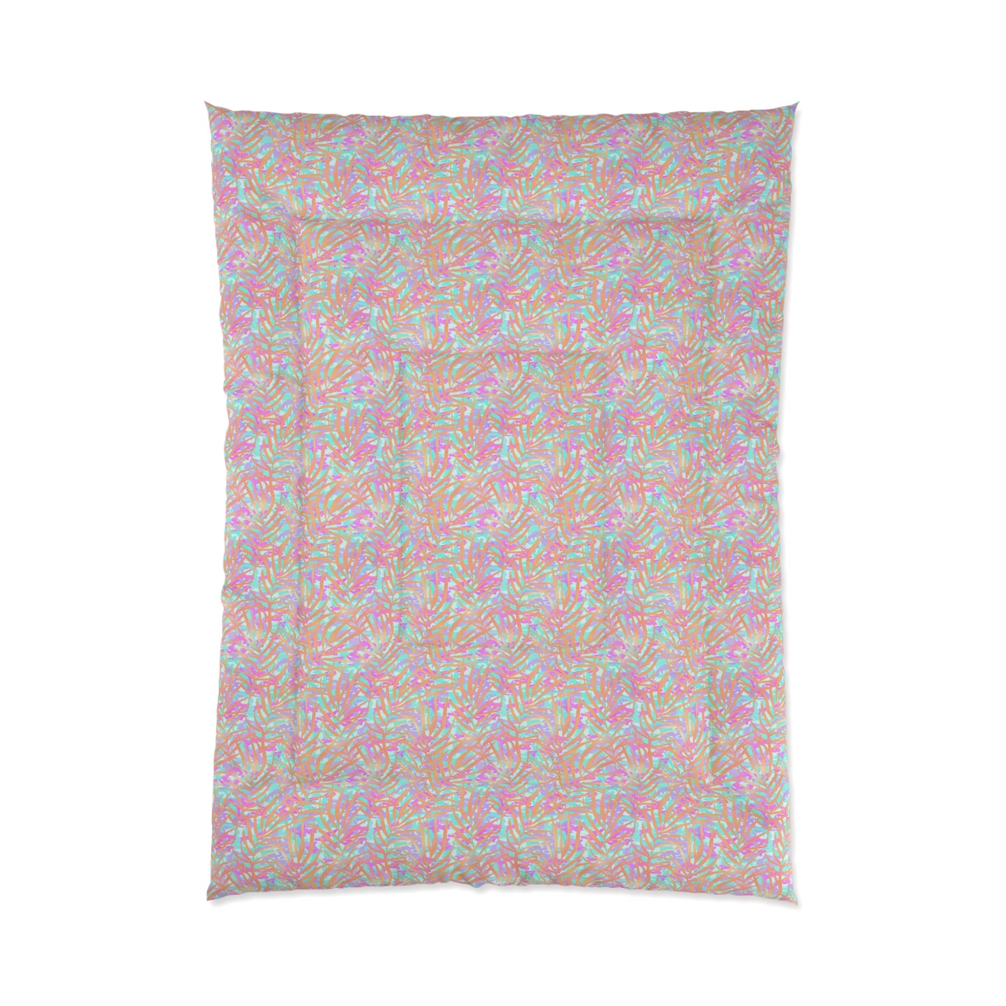 Tropical Sunset Palms Comforter