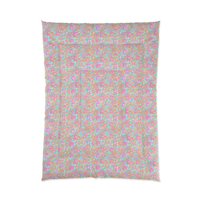 Tropical Sunset Palms Comforter