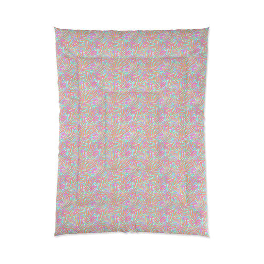 Tropical Sunset Palms Comforter