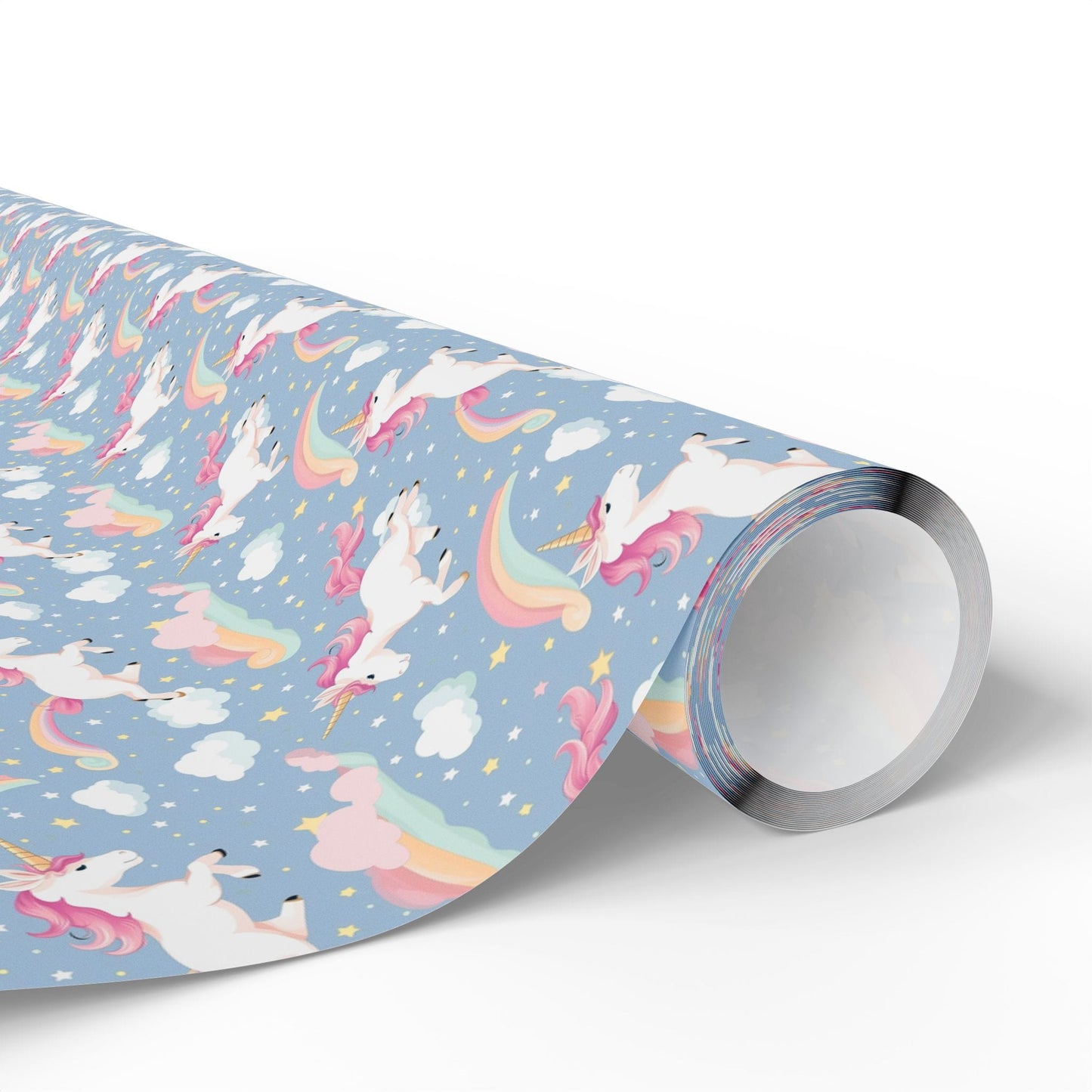 Snuggle Sky Unicorns Wrapping Paper