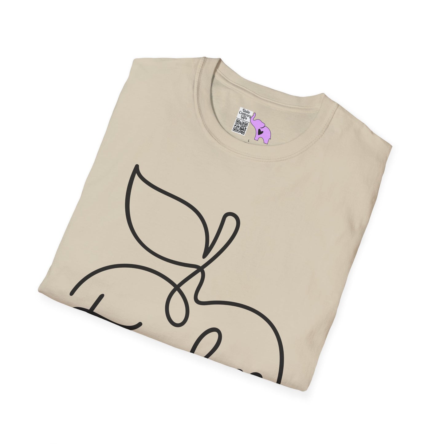Teacher w/Apple Adult T-shirt