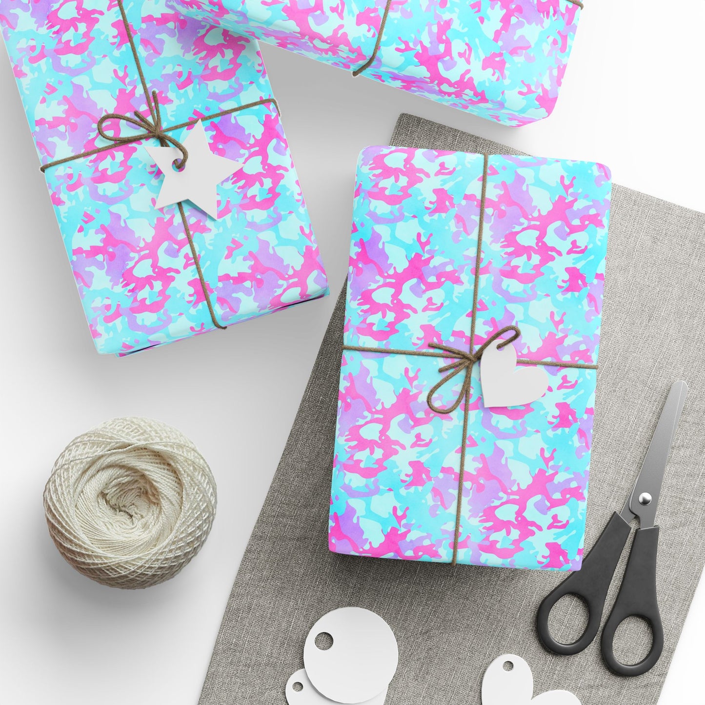 Cotton Candy Camo Wrapping Paper