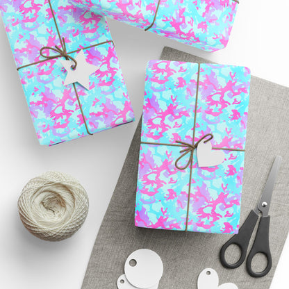 Cotton Candy Camo Wrapping Paper