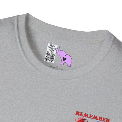 Freedom Isn't Free Saluting Soldier w/Wings Adult T-shirt