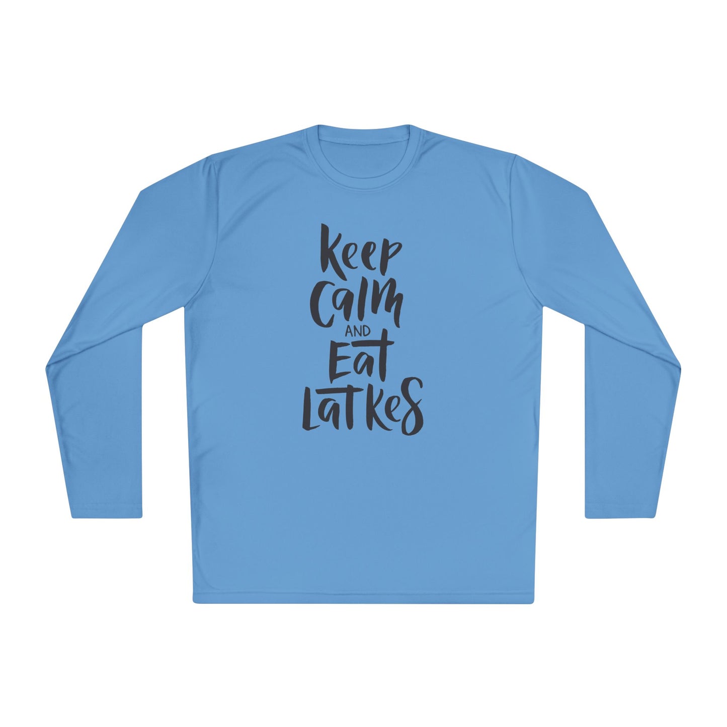 Keep Calm & Eat Latkes Adult Long Sleeve Tee