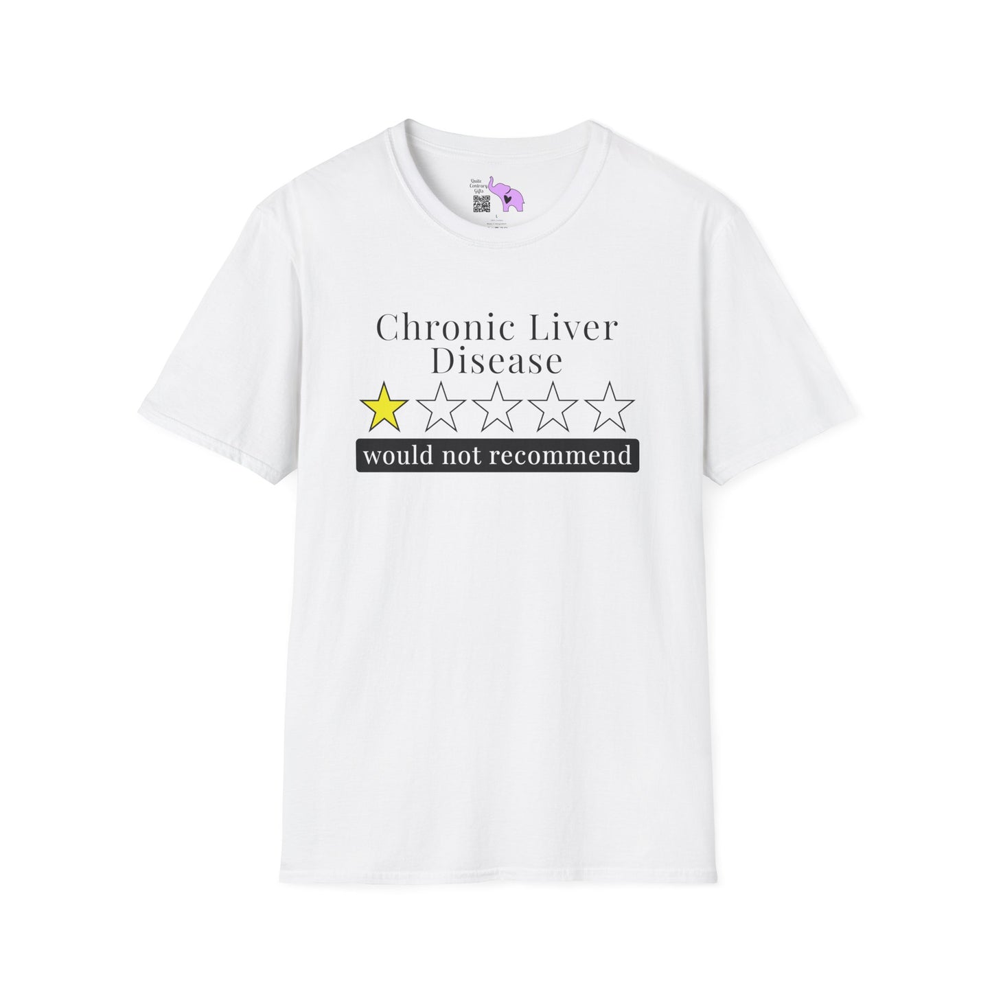 Chronic Liver Disease 1 Star Would Not Recommend Adult T-shirt