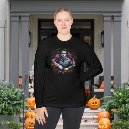 Creepy Halloween Killer Unisex Lightweight Long Sleeve Tee