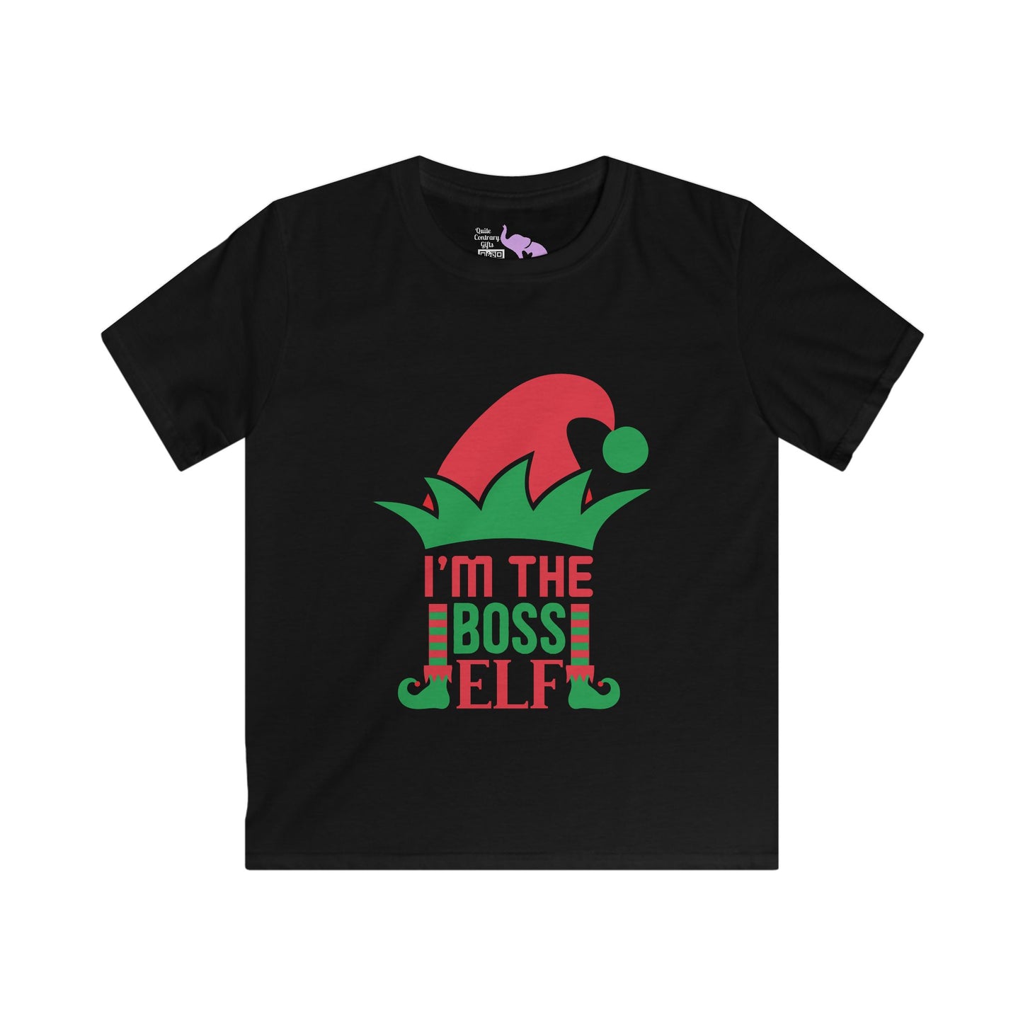 I'm The Boss Elf Youth Softstyle Tee