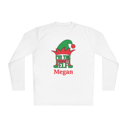 I'm The Smart Elf Personalized Adult Long Sleeve Tee