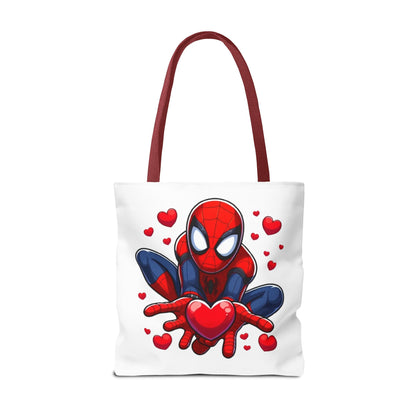 Valentines Spiderman Tote Bag