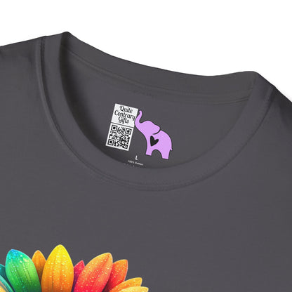 Colorburst Flowers Adult T-shirt