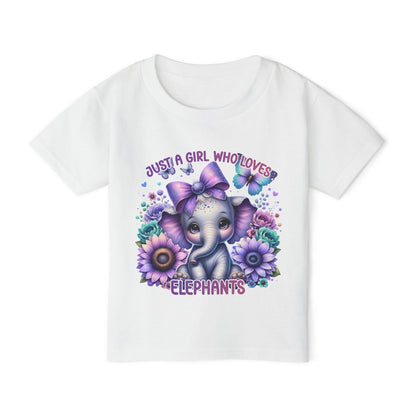 Just A Girl Who Loves Elephants Heavy Cotton™ Toddler T-shirt