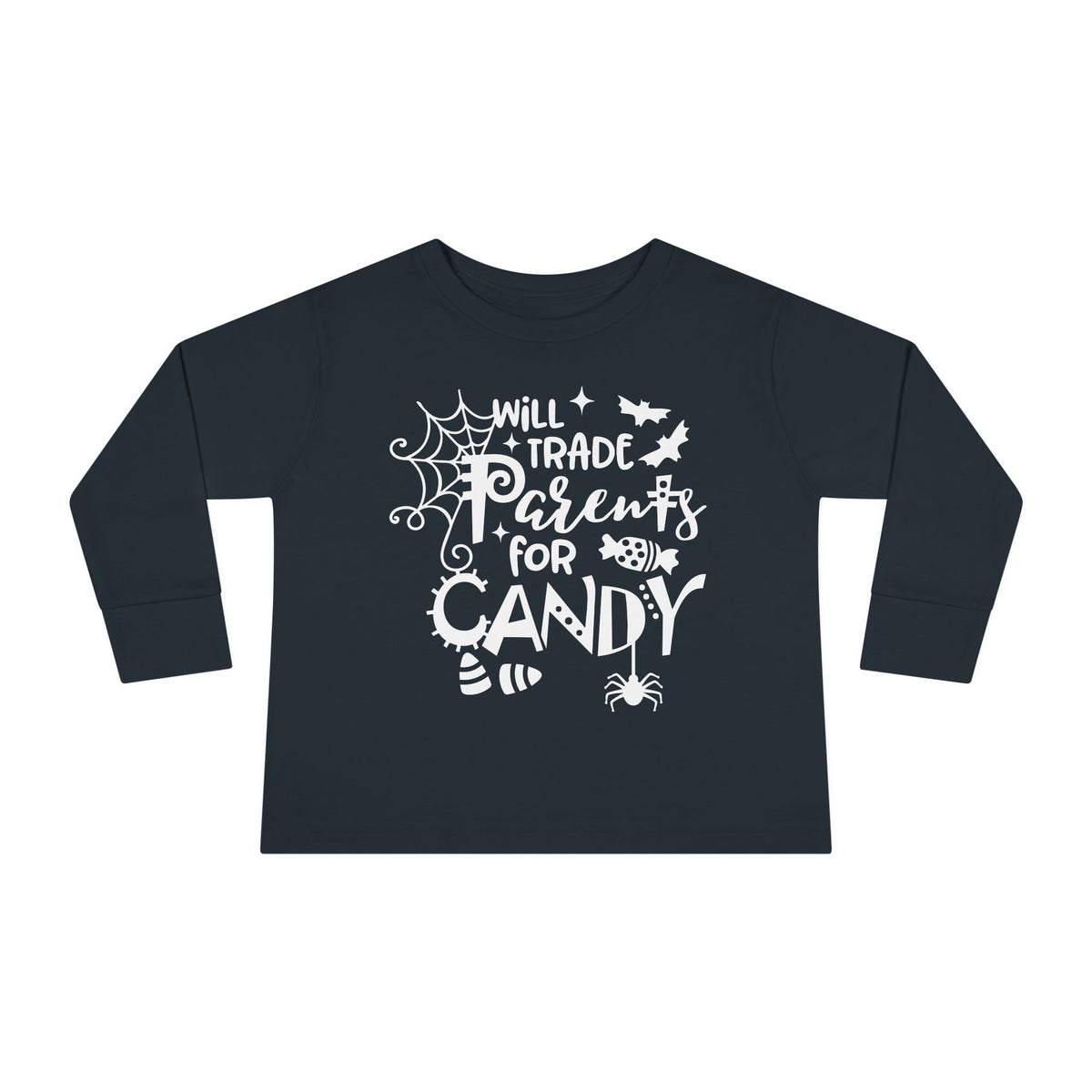 Will Trade Parents For Candy Toddler Long Sleeve Tee