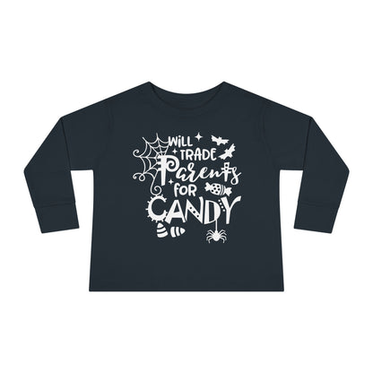 Will Trade Parents For Candy Toddler Long Sleeve Tee