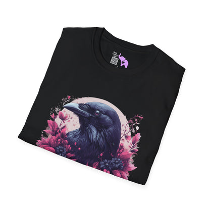 Floral Raven Adult T-shirt